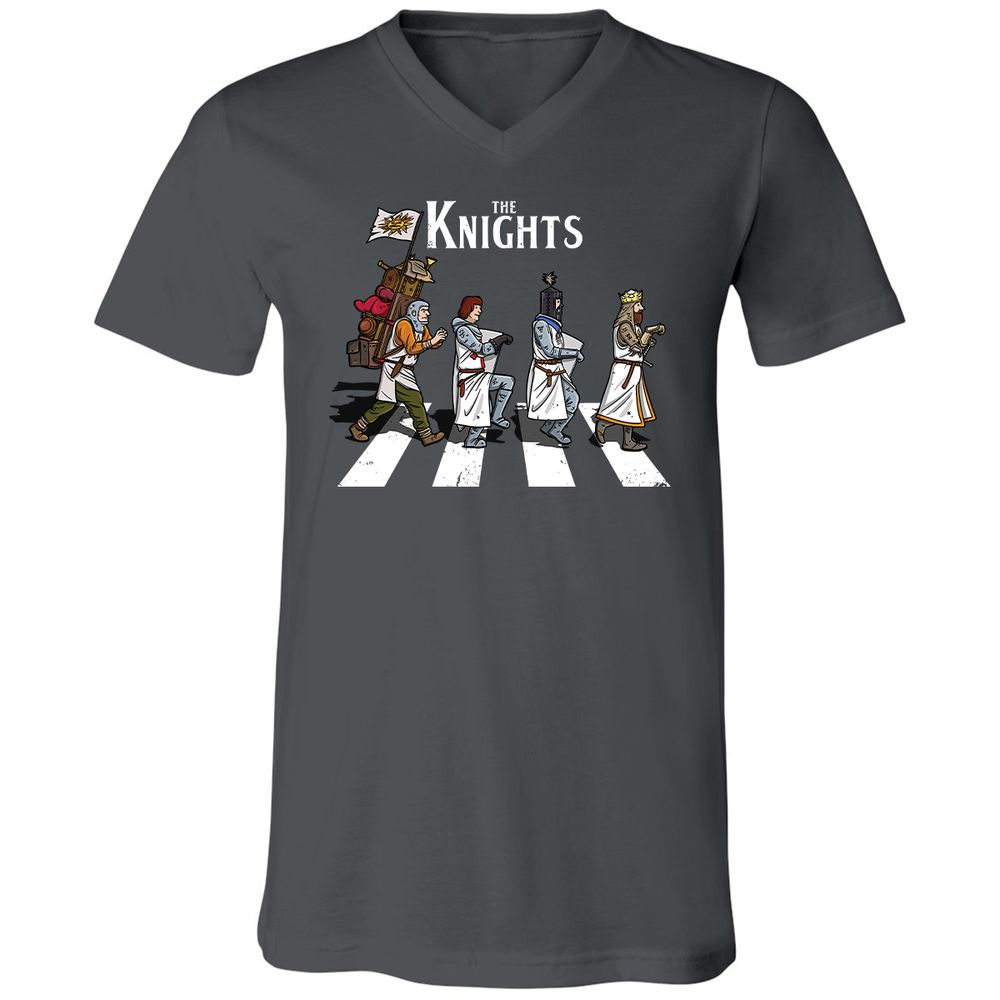 Unisex V-Neck T-Shirt - 46ZFKT1M - Asphalt - 12