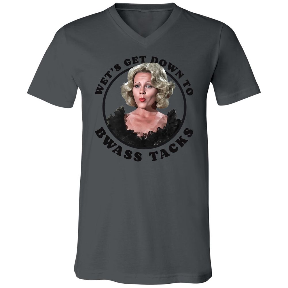 Unisex V-Neck T-Shirt - 8HRLUR38 - Asphalt - 12