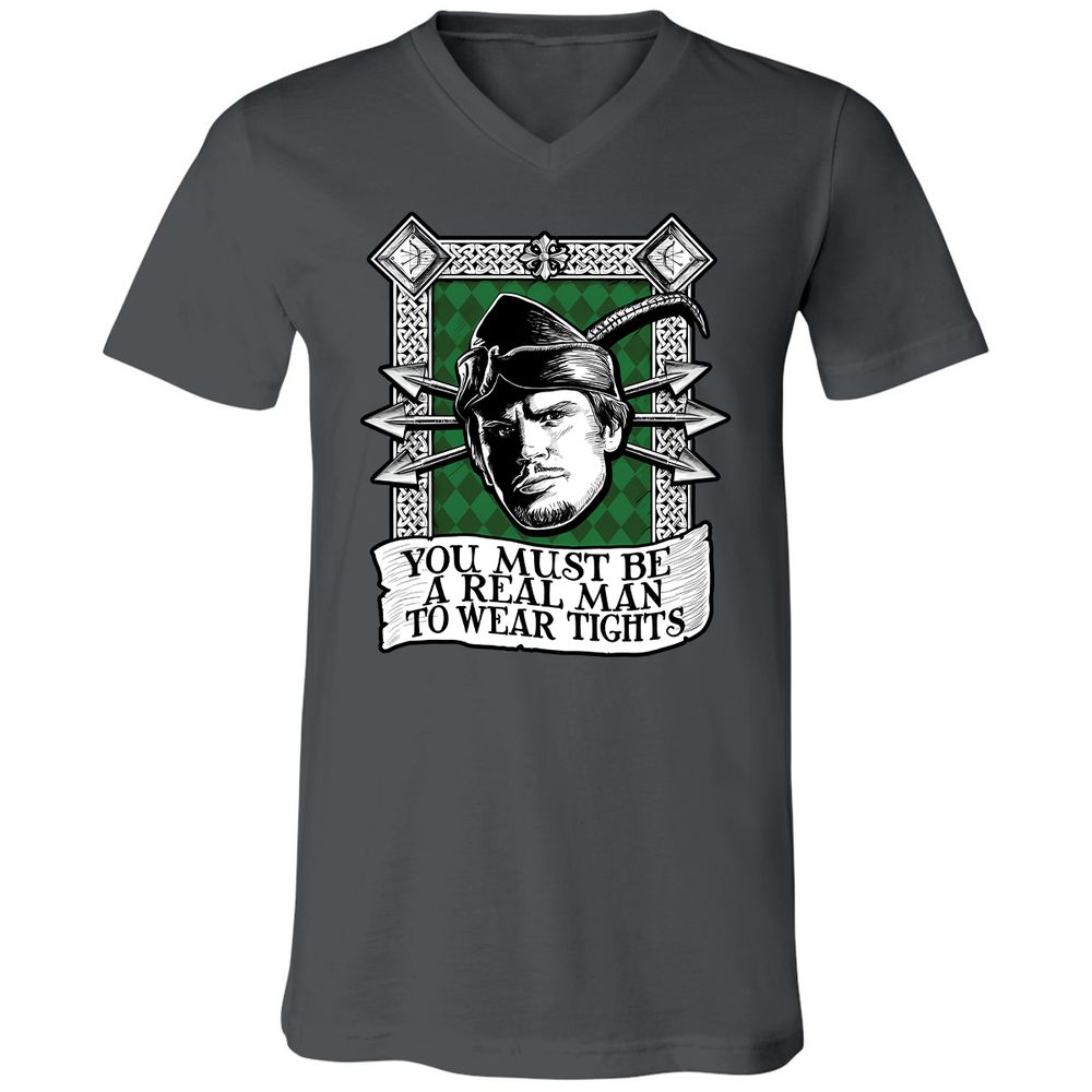 Unisex V-Neck T-Shirt - P5RFAG94 - Asphalt - 12