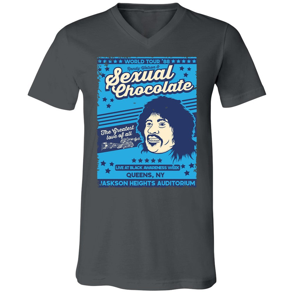 Unisex V-Neck T-Shirt - YM7GA5E7 - Asphalt - 12