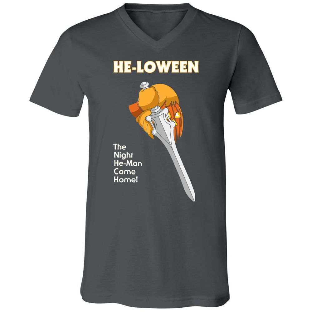 Unisex V-Neck T-Shirt - GFL7HXJN - Asphalt - 12