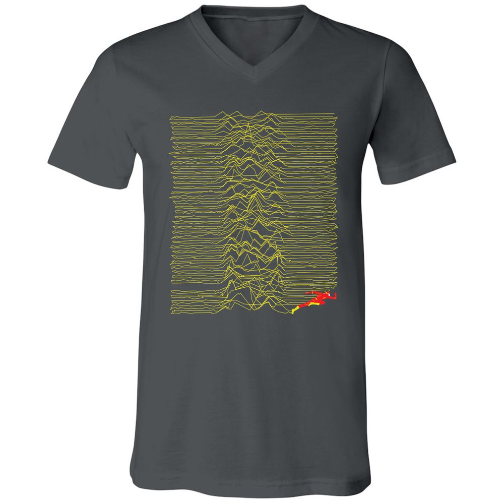 Unisex V-Neck T-Shirt - FJV88SL9 - Asphalt - 12