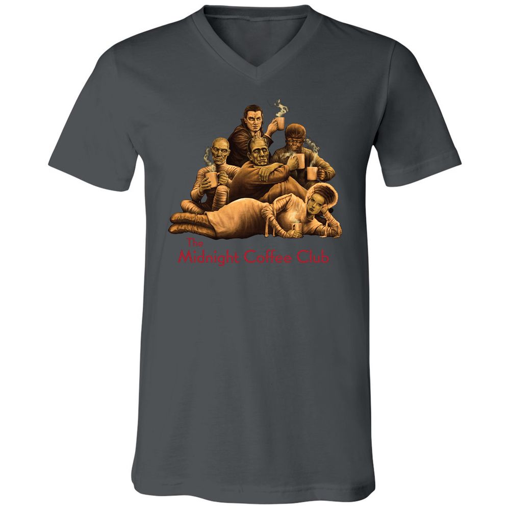 Unisex V-Neck T-Shirt - KFA9JNBS - Asphalt - 12