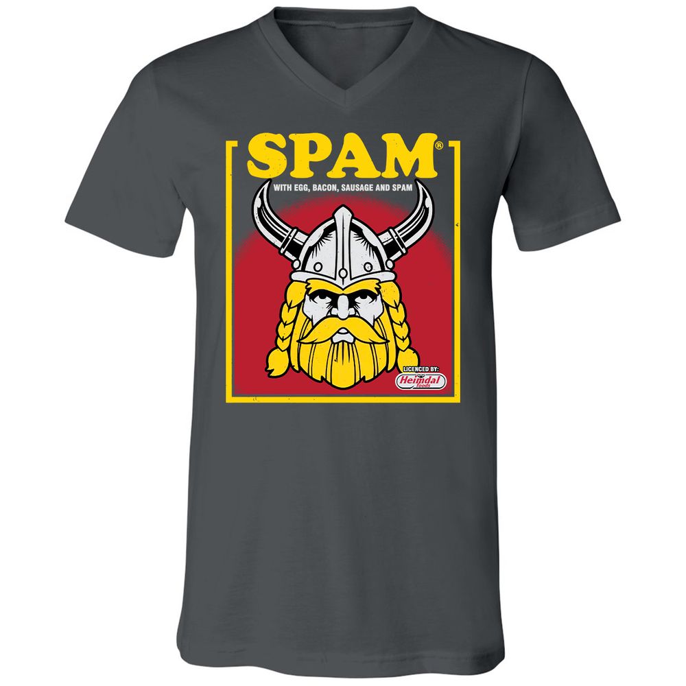 Unisex V-Neck T-Shirt - 2CVFT3V8 - Asphalt - 12