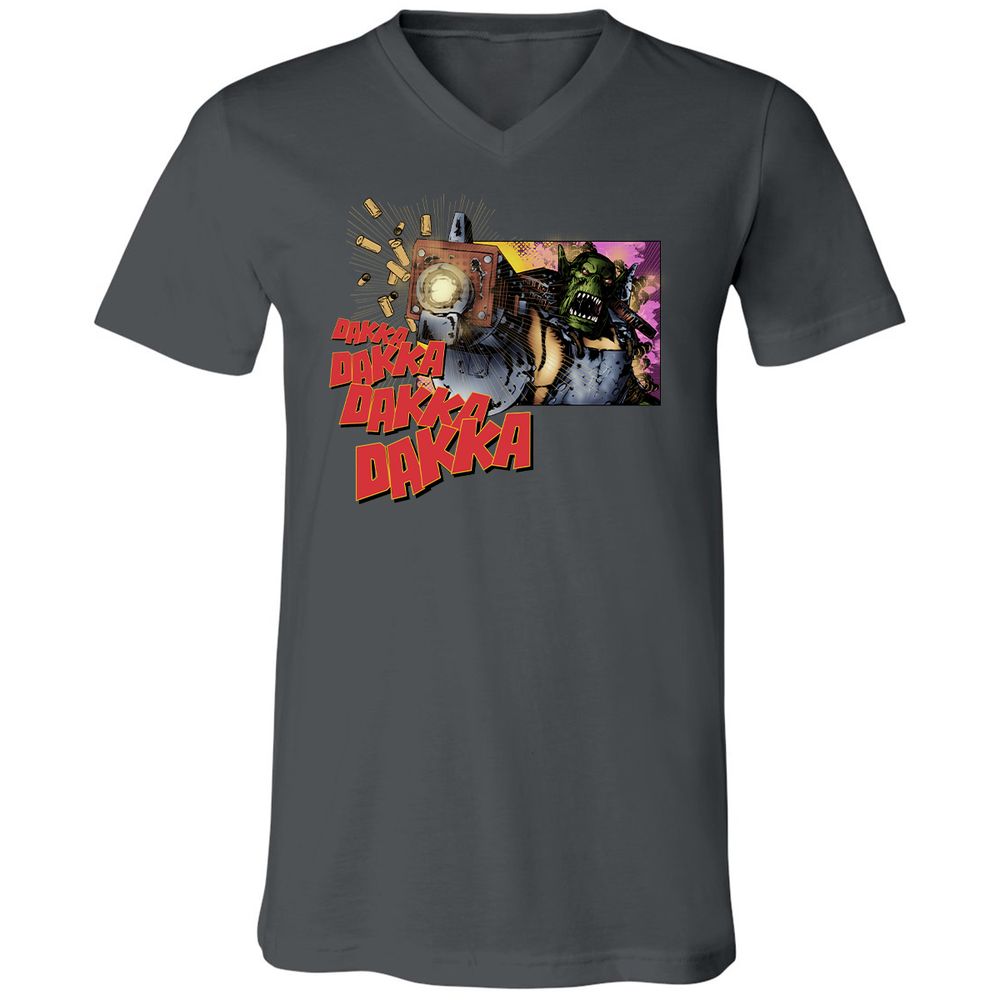 Unisex V-Neck T-Shirt - U9QZC8R1 - Asphalt - 12