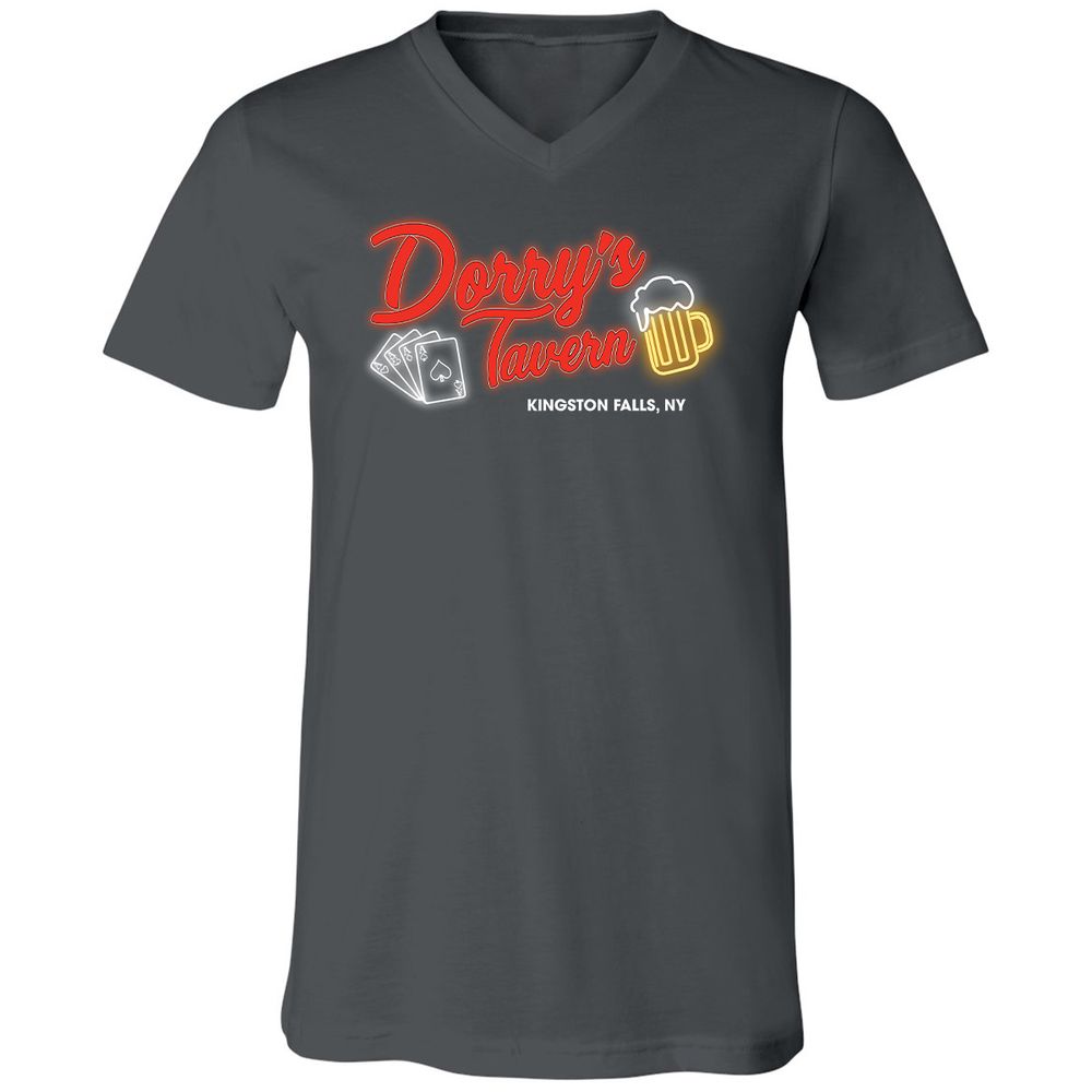 Unisex V-Neck T-Shirt - PC9P1QZC - Asphalt - 12