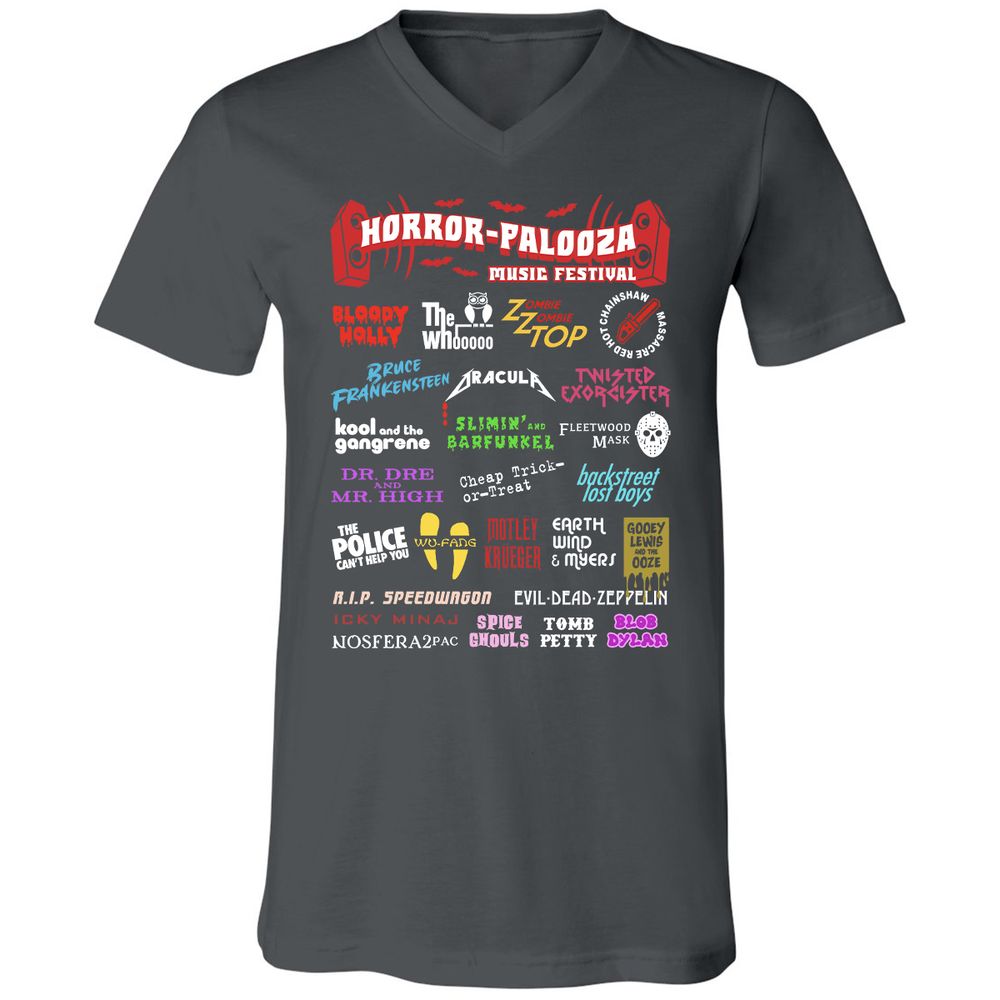 Unisex V-Neck T-Shirt - Y9S25CJW - Asphalt - 12