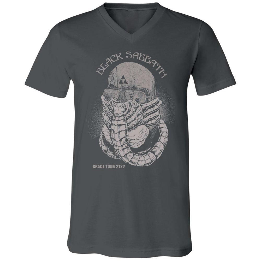 Unisex V-Neck T-Shirt - LQ8MRMA3 - Asphalt - 12