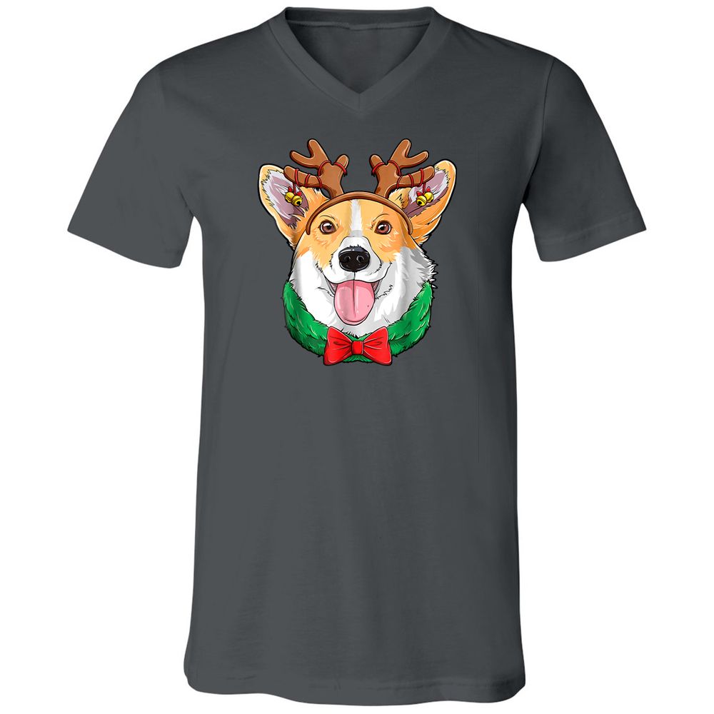 Unisex V-Neck T-Shirt - VR5BUG1S - Asphalt - 12