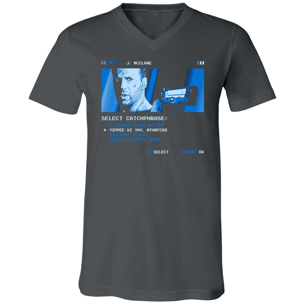 Unisex V-Neck T-Shirt - CVTMSV59 - Asphalt - 12