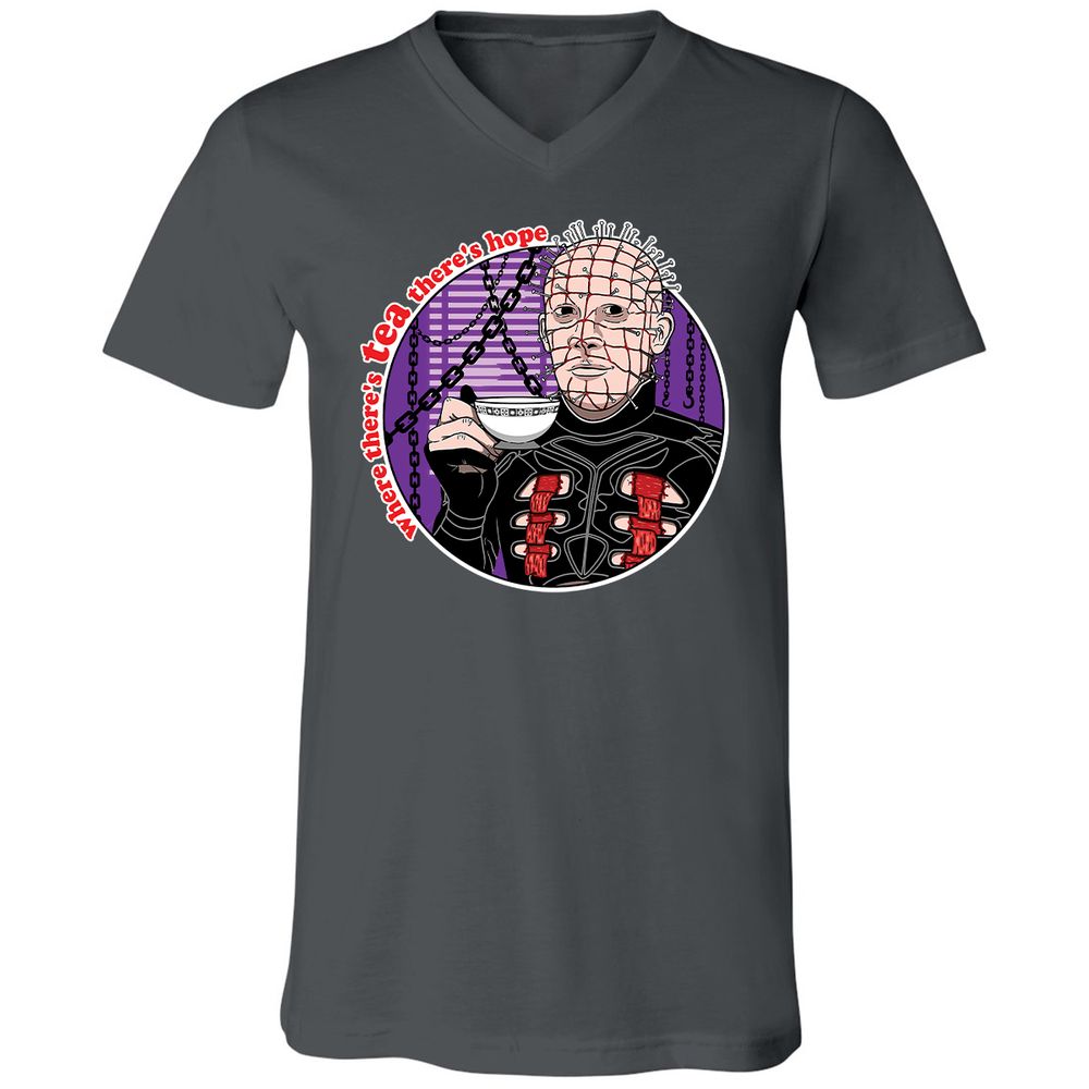 Unisex V-Neck T-Shirt - XD9D9L34 - Asphalt - 12