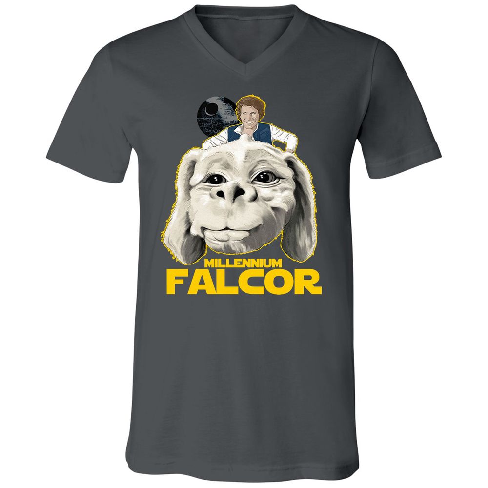 Unisex V-Neck T-Shirt - JA3L4G44 - Asphalt - 12