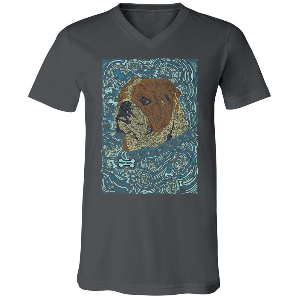 Unisex V-Neck T-Shirt - 3J139PBC - Asphalt - 12