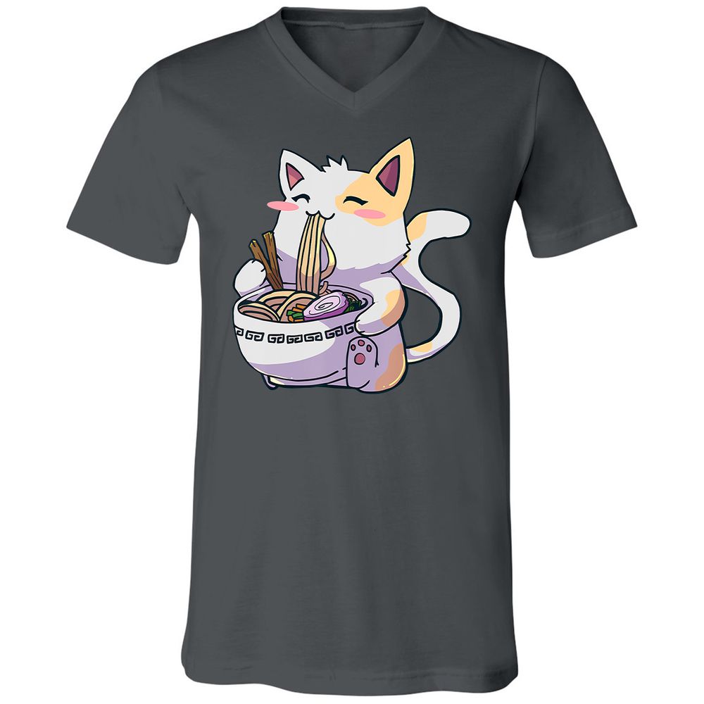 Unisex V-Neck T-Shirt - 3Q4QCJ4A - Asphalt - 12