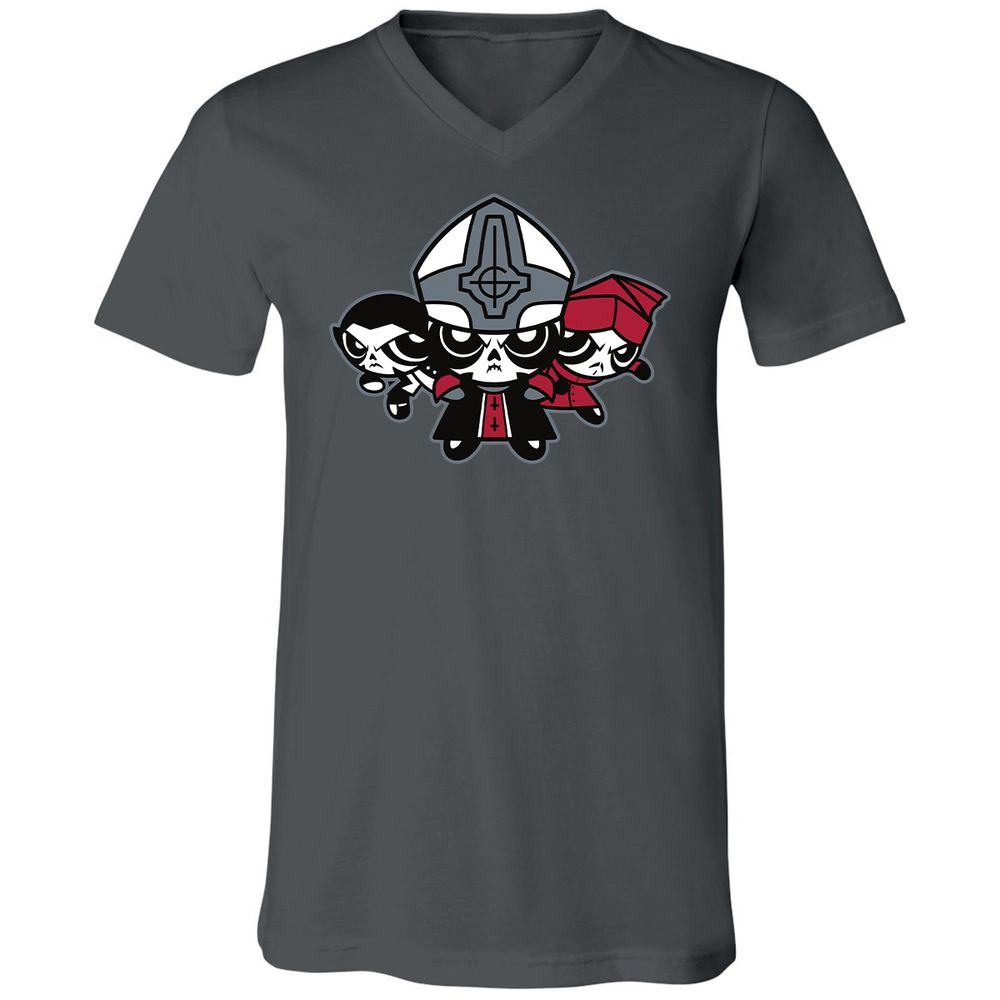 Unisex V-Neck T-Shirt - A5WJEP5Z - Asphalt - 12