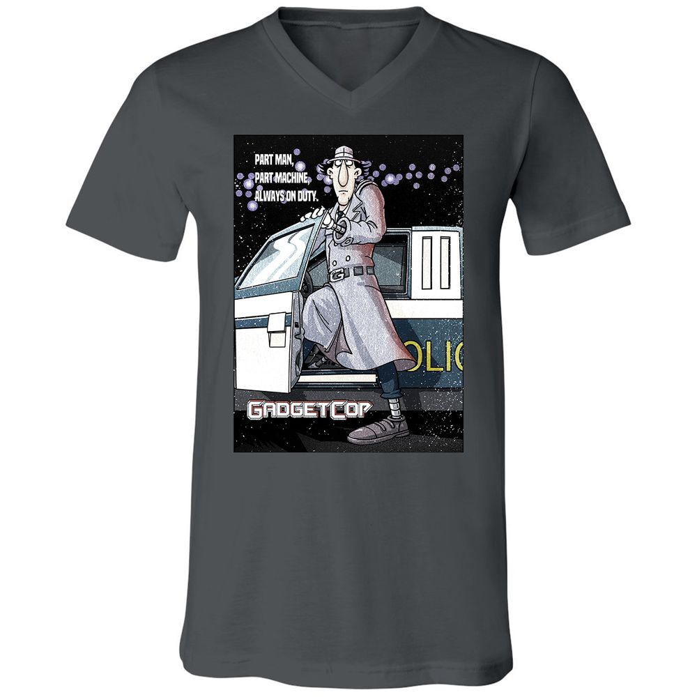 Unisex V-Neck T-Shirt - EZ5QH26A - Asphalt - 12