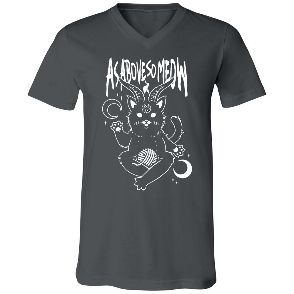 Unisex V-Neck T-Shirt - LERQT77B - Asphalt - 12