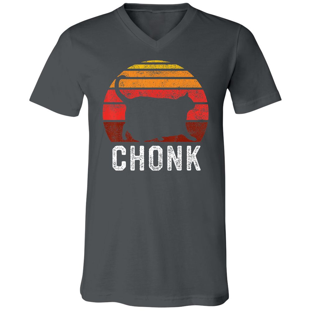 Unisex V-Neck T-Shirt - 25TJ8DGA - Asphalt - 12