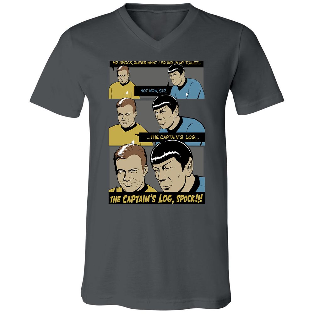 Unisex V-Neck T-Shirt - 3P5A9SYB - Asphalt - 12