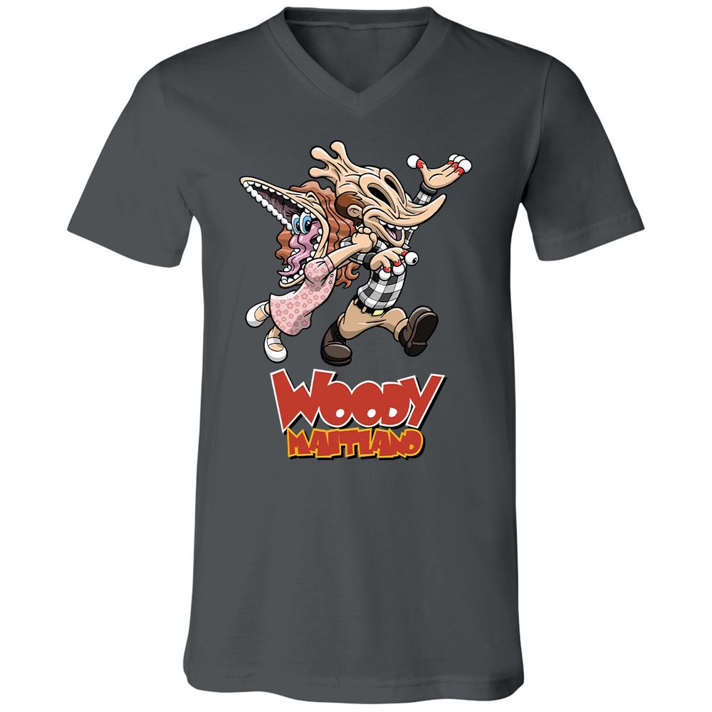 Unisex V-Neck T-Shirt - VE426VRT - Asphalt - 12