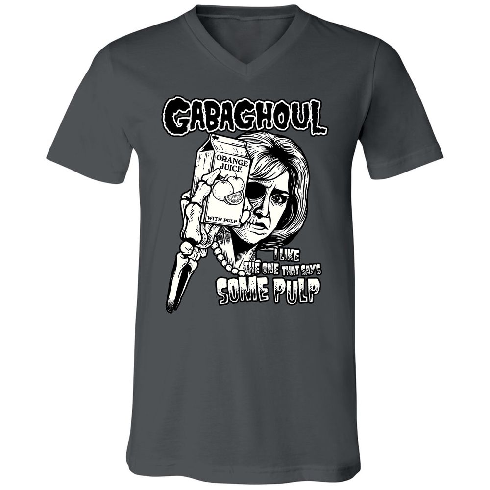 Unisex V-Neck T-Shirt - YJXC7BXC - Asphalt - 12