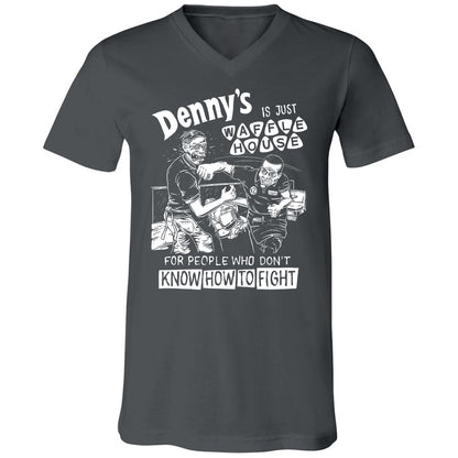 Unisex V-Neck T-Shirt - 5ZSNV8SE - Asphalt - 12