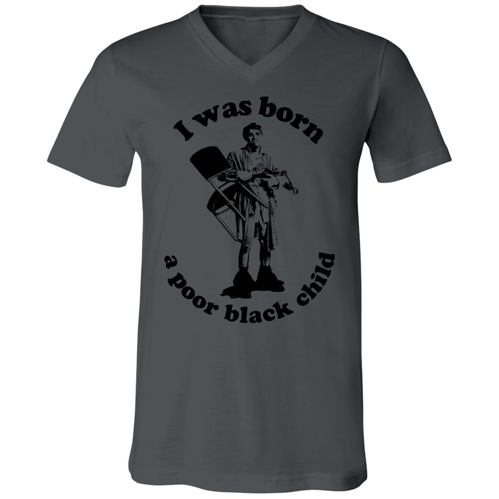Unisex V-Neck T-Shirt - 2PWJ2PJM - Asphalt - 12