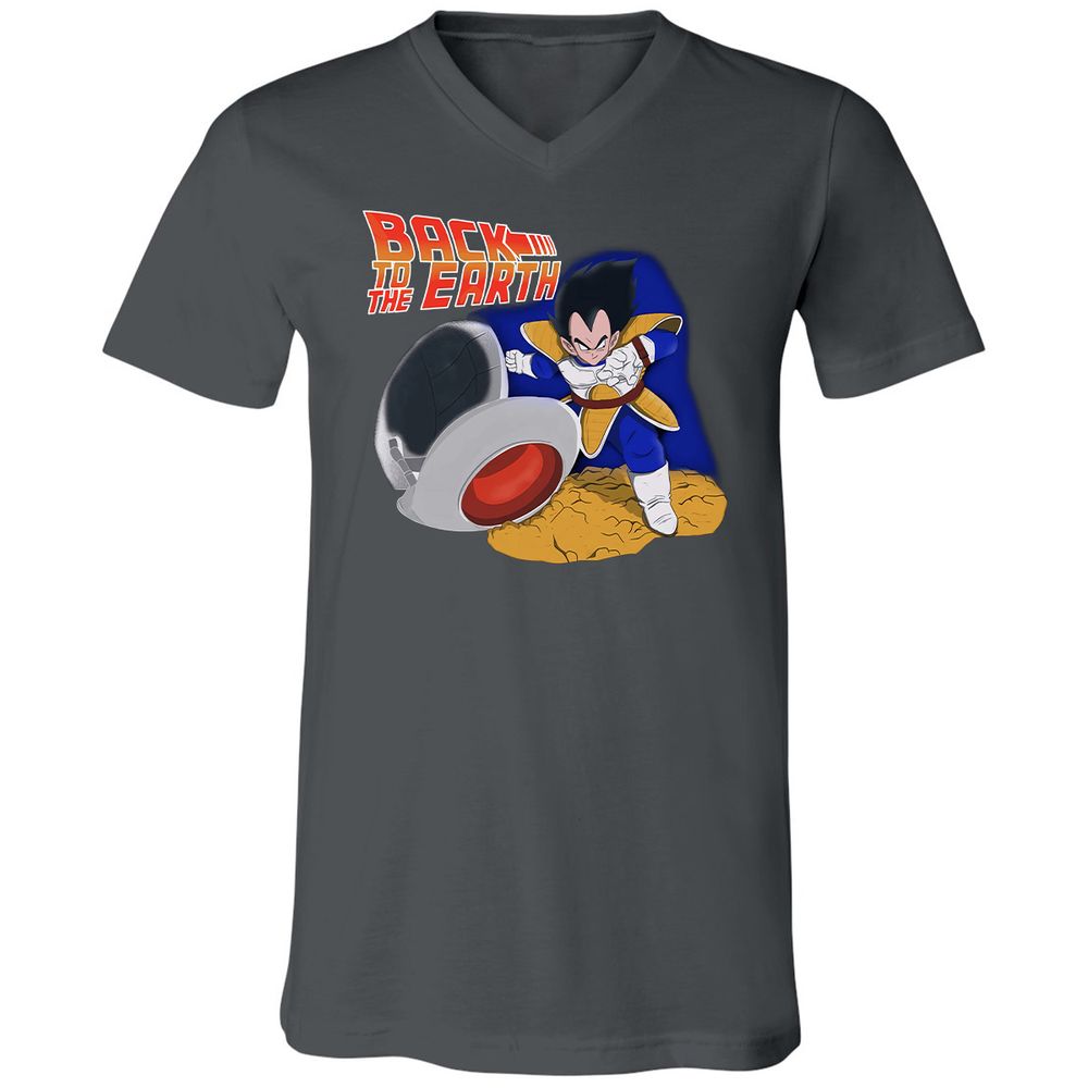 Unisex V-Neck T-Shirt - 289FLMDM - Asphalt - 12