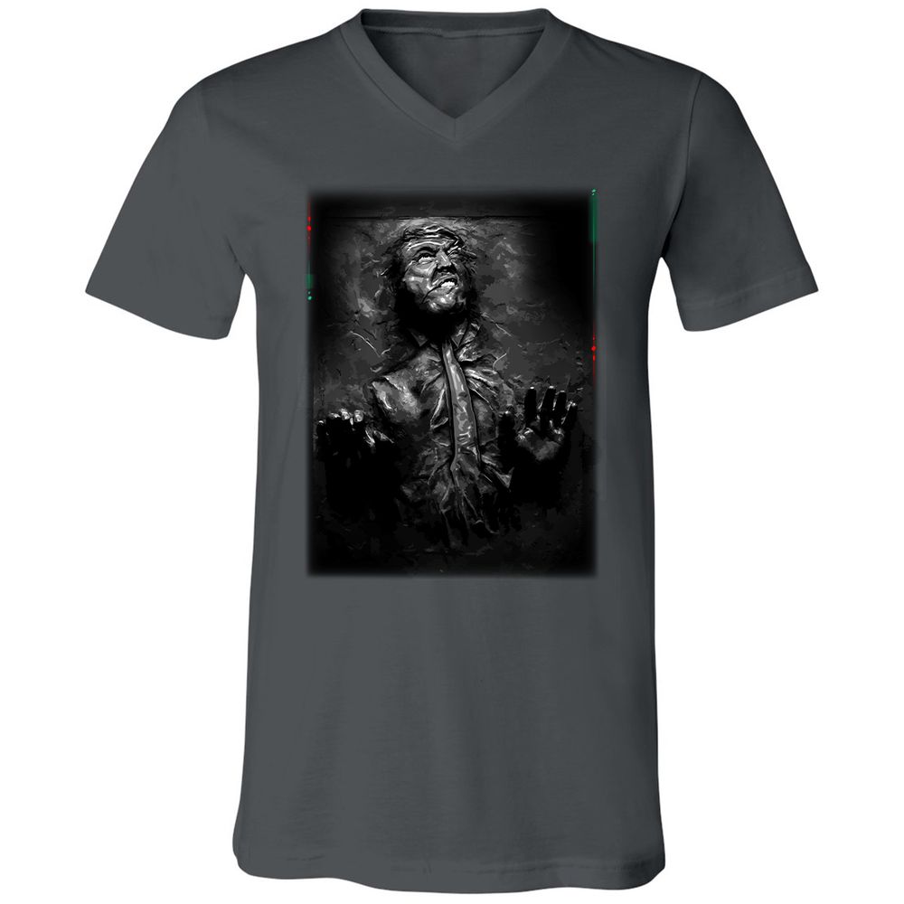 Unisex V-Neck T-Shirt - 2WBVV9WD - Asphalt - 12