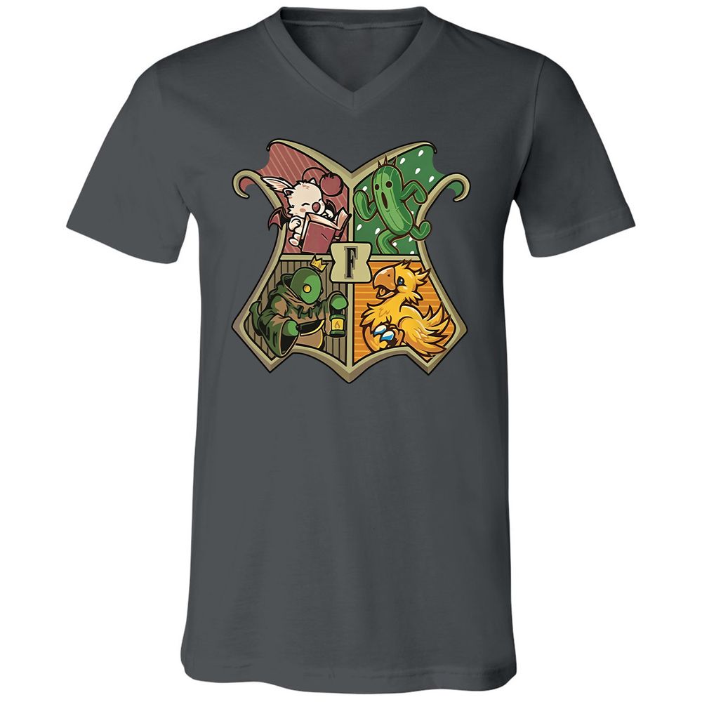 Unisex V-Neck T-Shirt - VK3RTT98 - Asphalt - 12