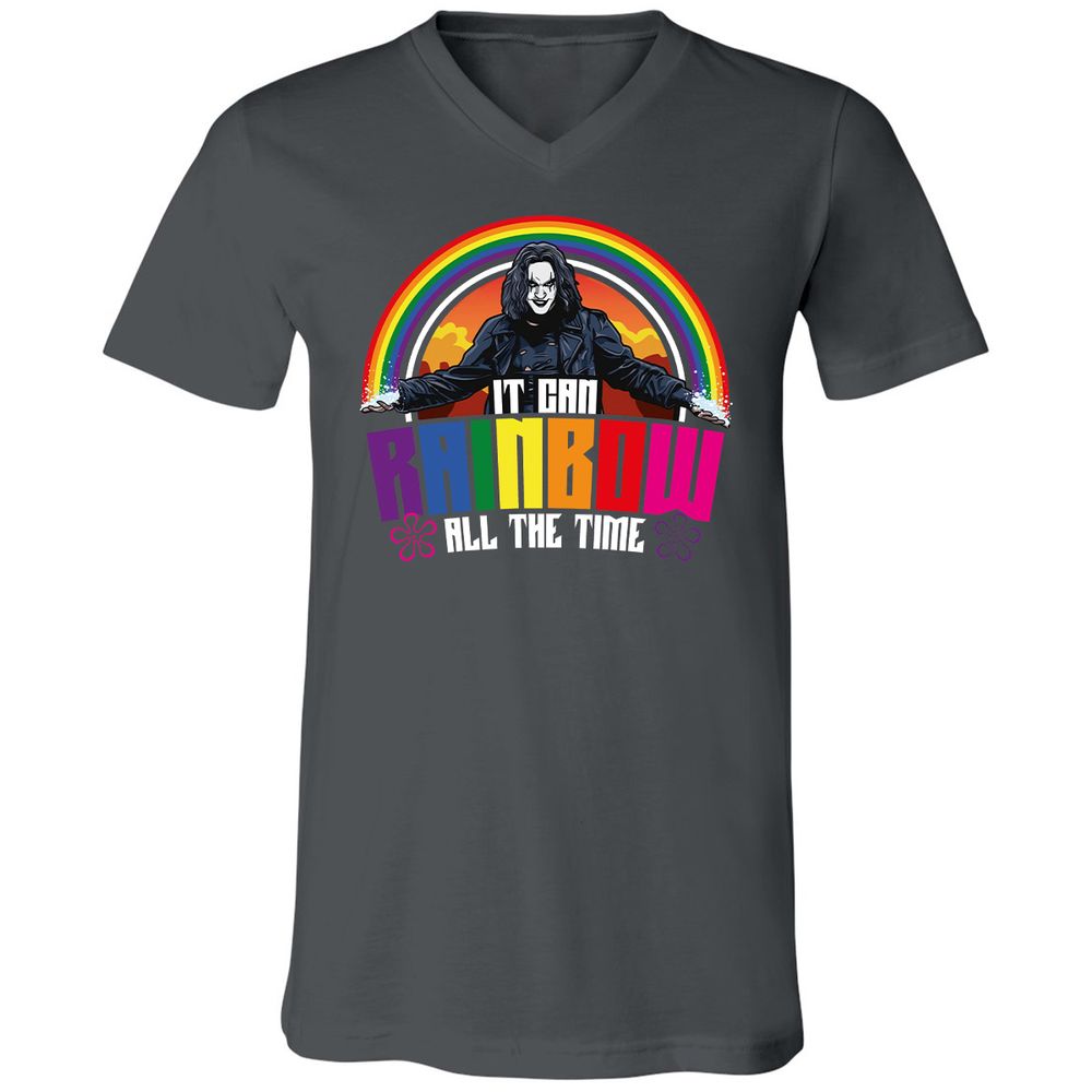 Unisex V-Neck T-Shirt - SPNV65ZJ - Asphalt - 12