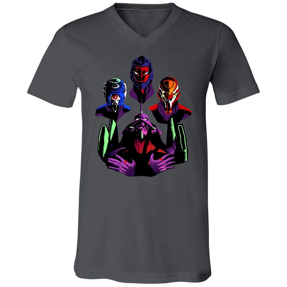 Unisex V-Neck T-Shirt - 7RPGW4W7 - Asphalt - 12
