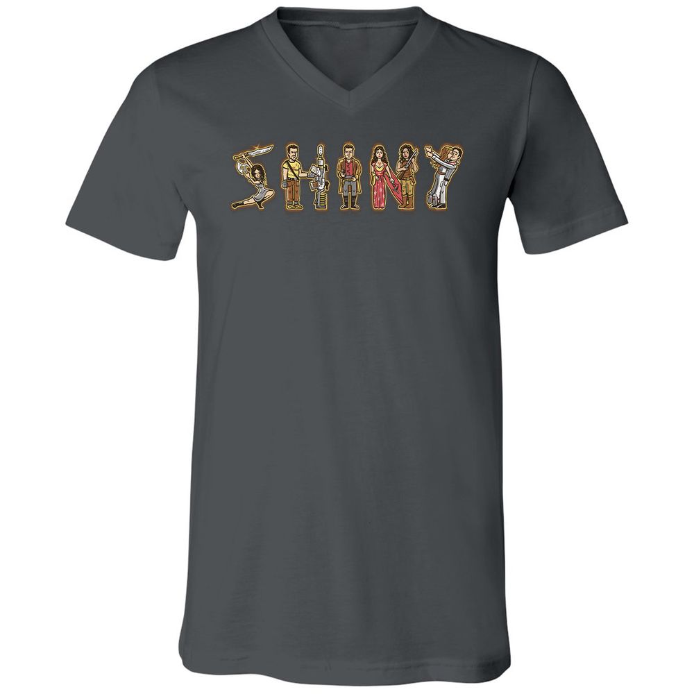 Unisex V-Neck T-Shirt - JM98U8KT - Asphalt - 12