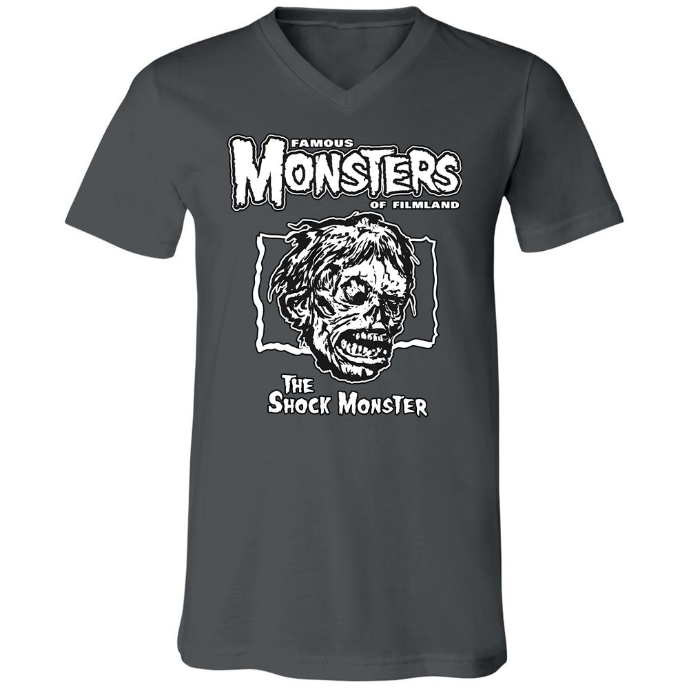 Unisex V-Neck T-Shirt - EKHLPCPA - Asphalt - 12