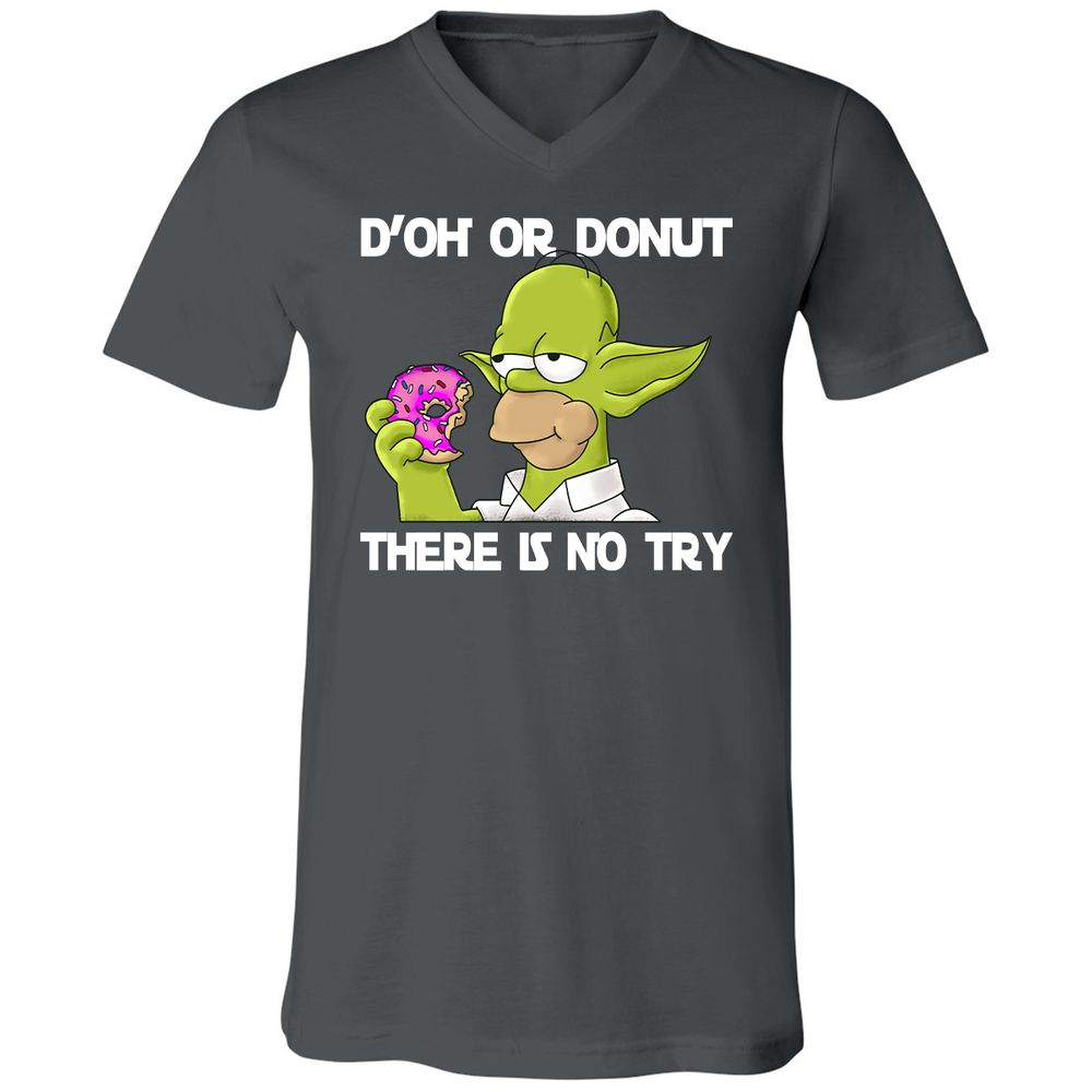 Unisex V-Neck T-Shirt - 2MYUGHFX - Asphalt - 12