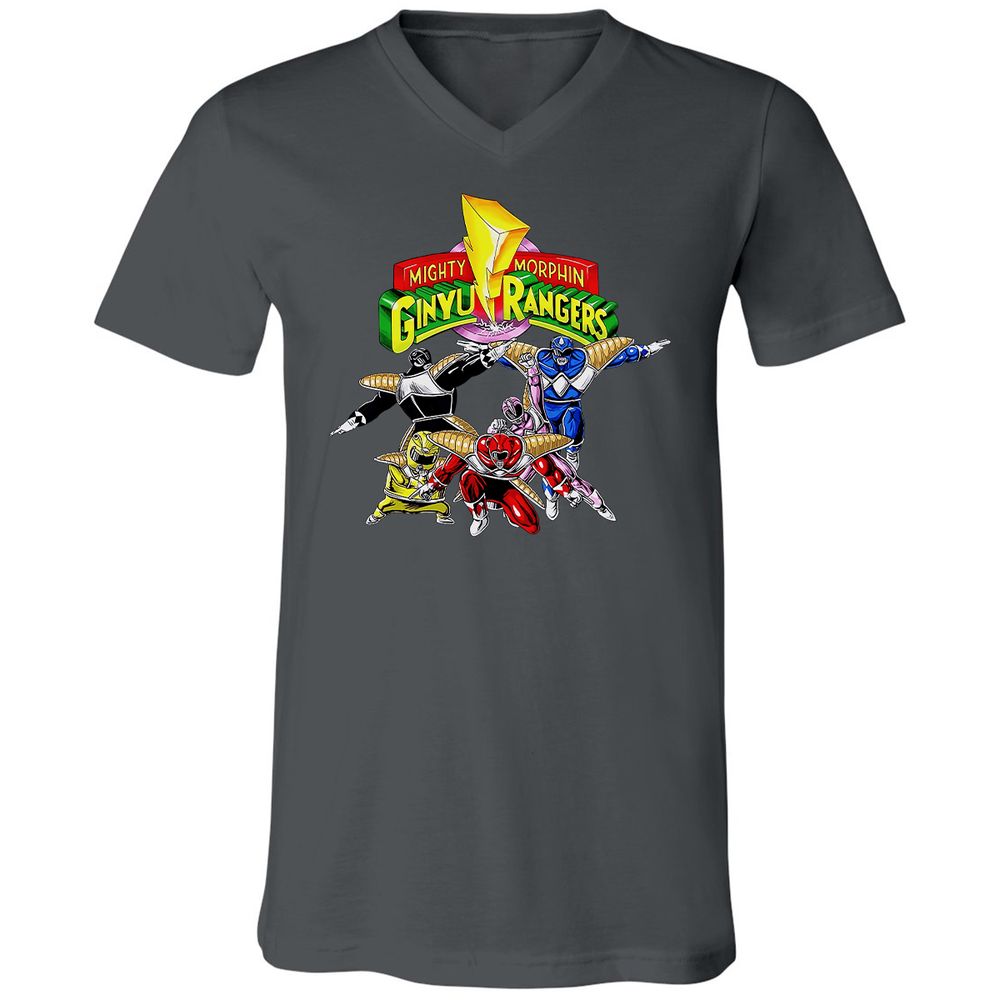 Unisex V-Neck T-Shirt - CDZUNNFB - Asphalt - 12