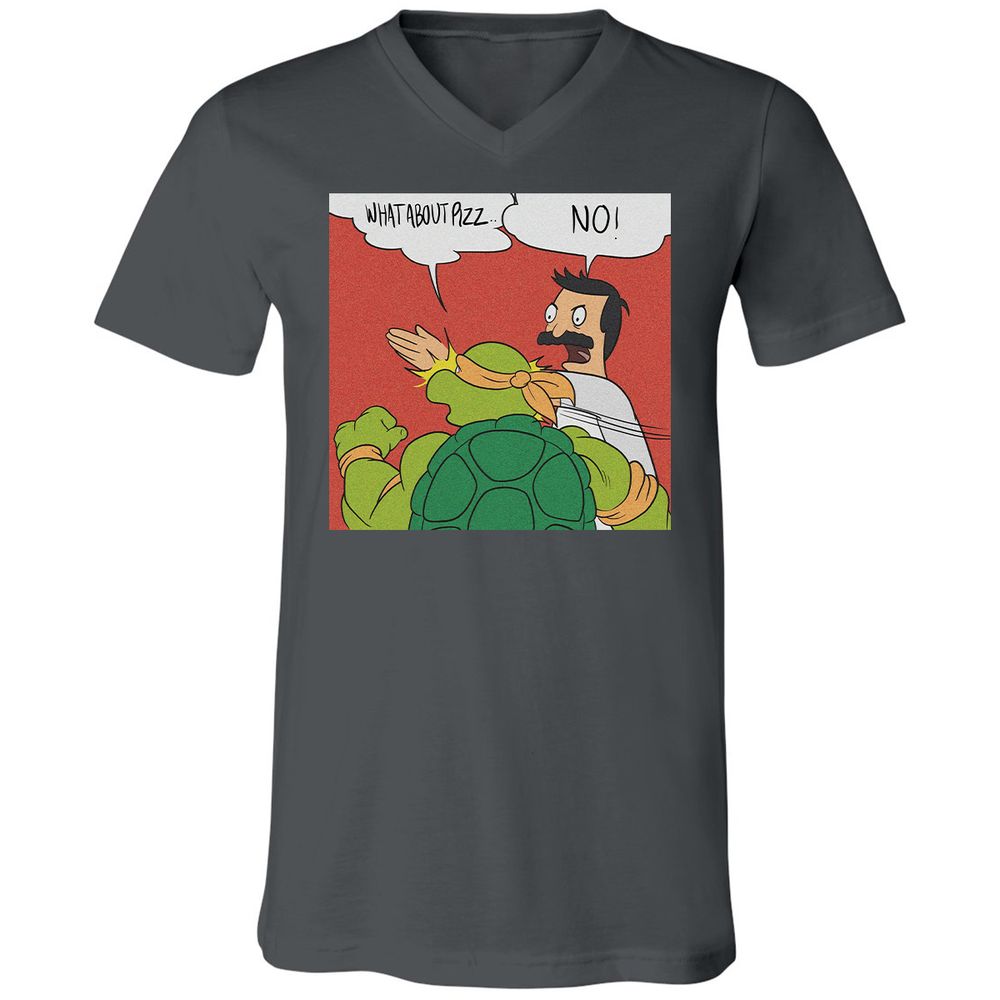 Unisex V-Neck T-Shirt - EDMT4NVF - Asphalt - 12