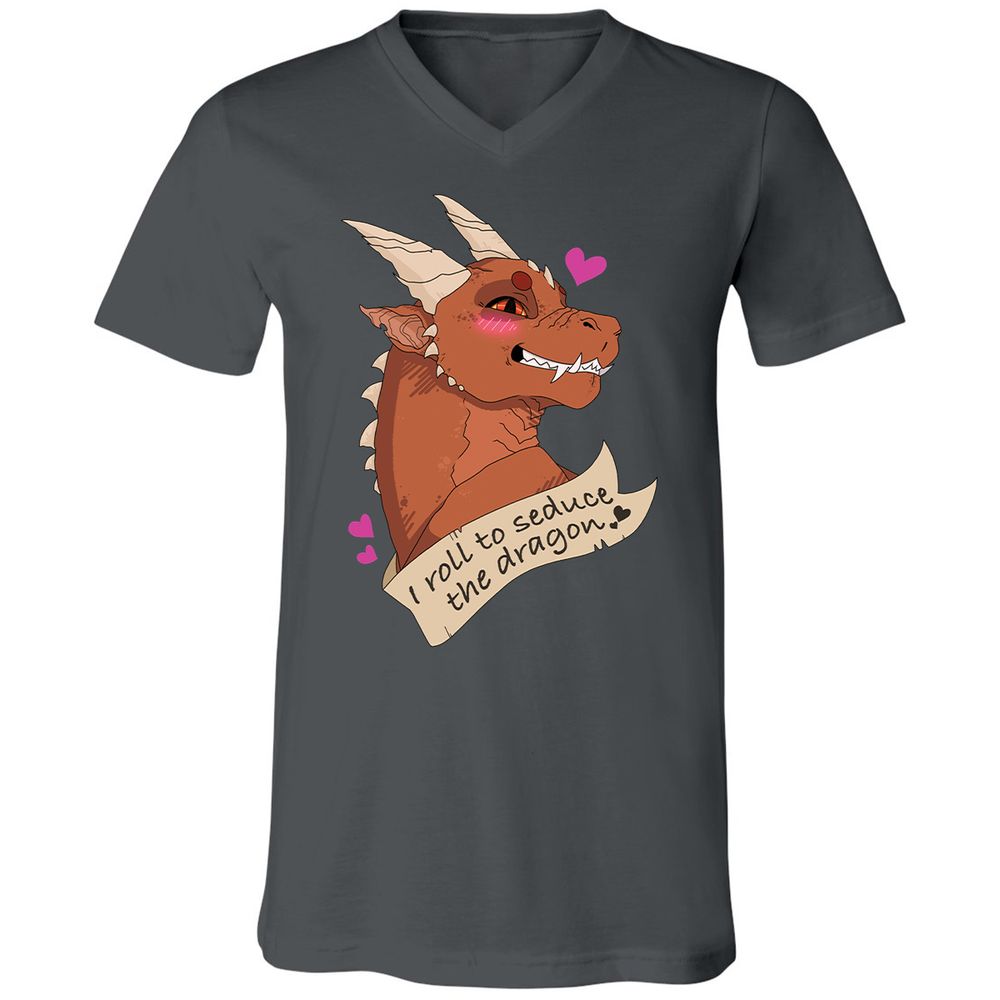 Unisex V-Neck T-Shirt - Y6L2HXKM - Asphalt - 12