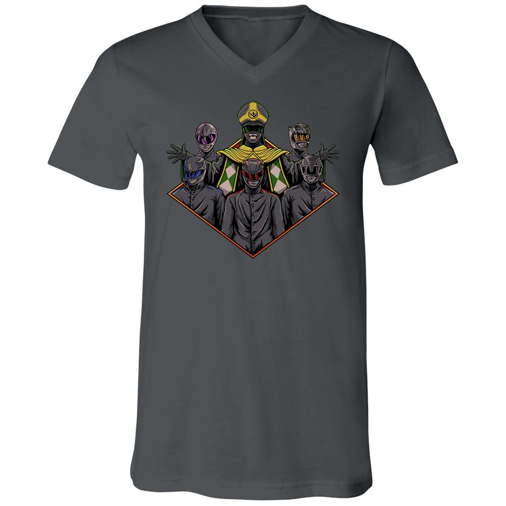 Unisex V-Neck T-Shirt - M84R9EEN - Asphalt - 12