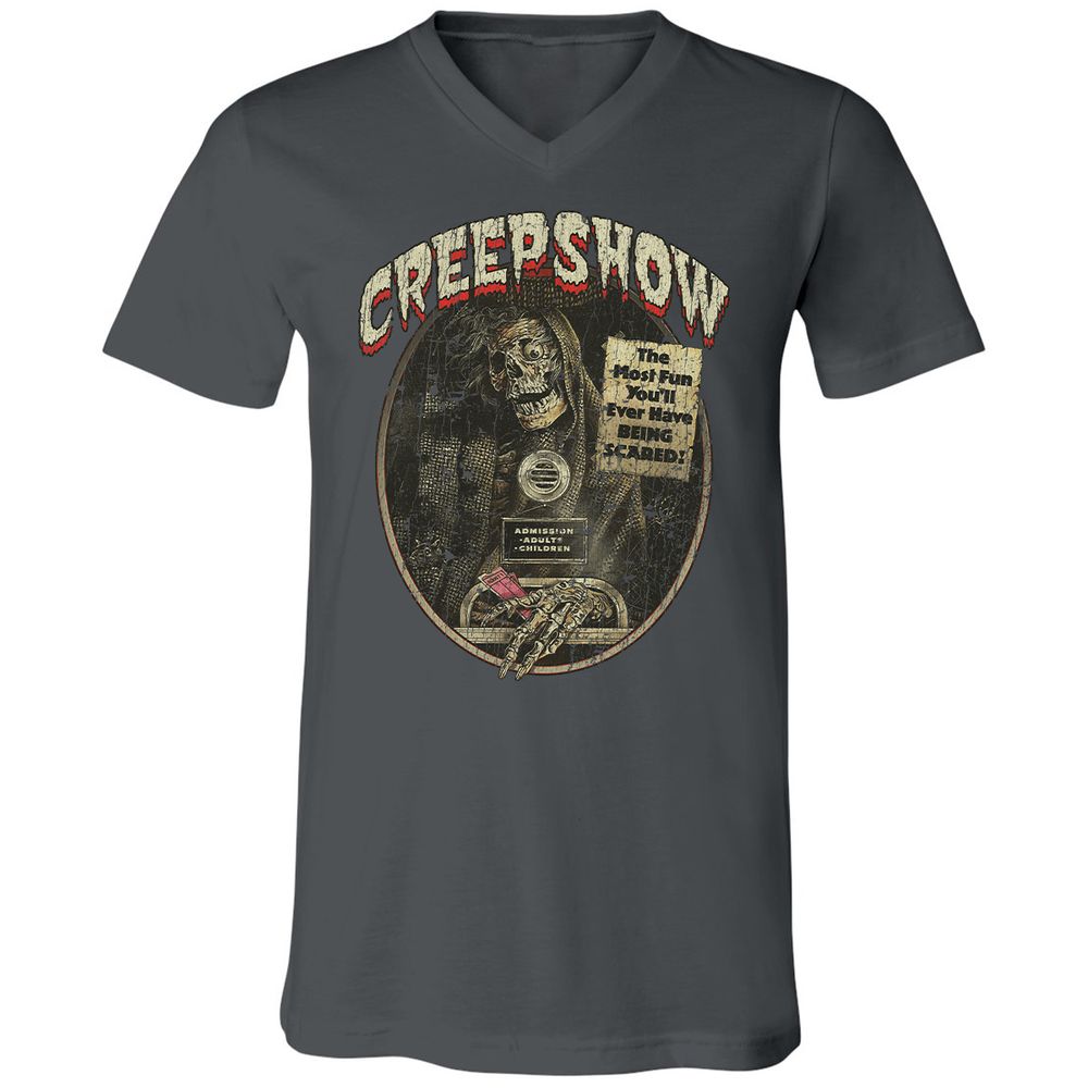 Unisex V-Neck T-Shirt - TSXL8QN3 - Asphalt - 12