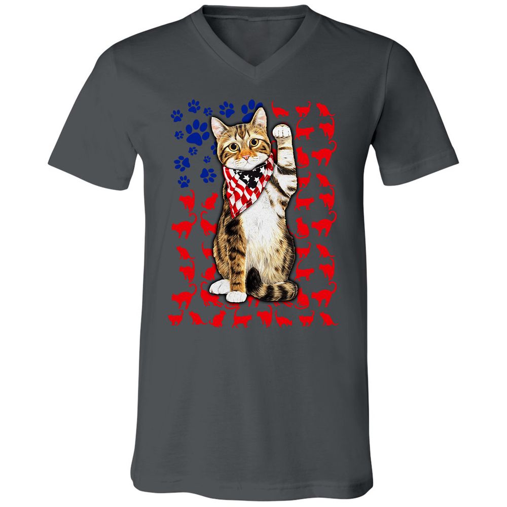 Unisex V-Neck T-Shirt - 2X94XBEG - Asphalt - 12