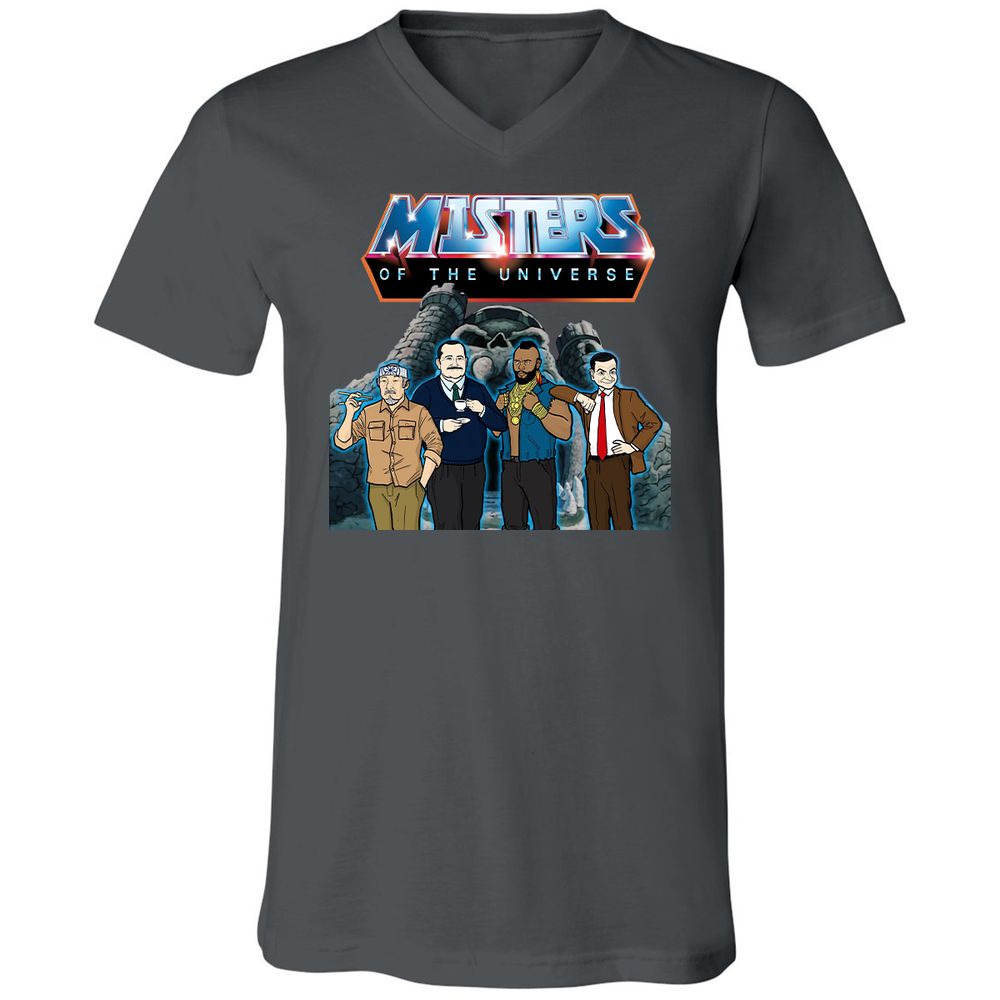 Unisex V-Neck T-Shirt - CRAYZQV6 - Asphalt - 12