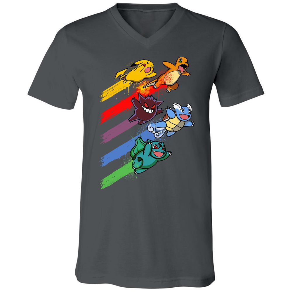 Unisex V-Neck T-Shirt - AX36VT72 - Asphalt - 12