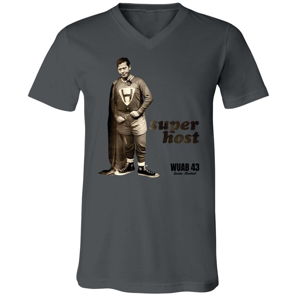 Unisex V-Neck T-Shirt - 6CX6GU6E - Asphalt - 12