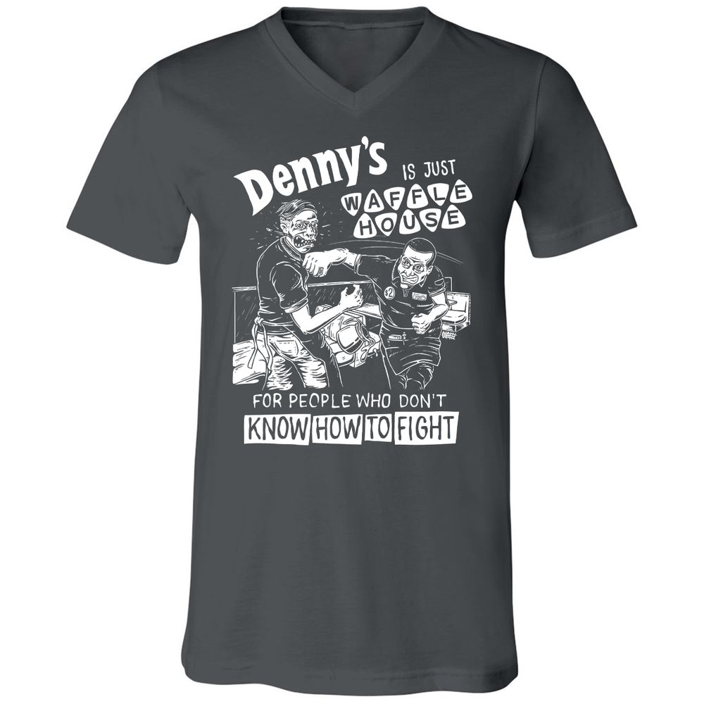 Unisex V-Neck T-Shirt - 5ZSNV8SE - Asphalt - 12