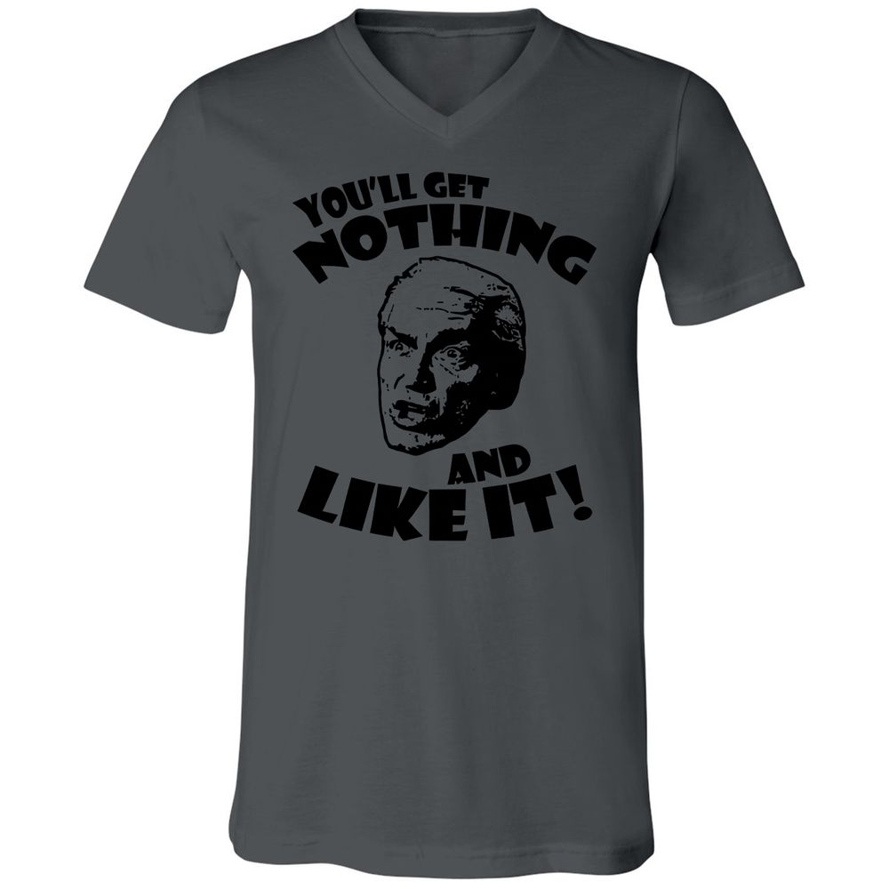 Unisex V-Neck T-Shirt - 57Z5AX6J - Asphalt - 12