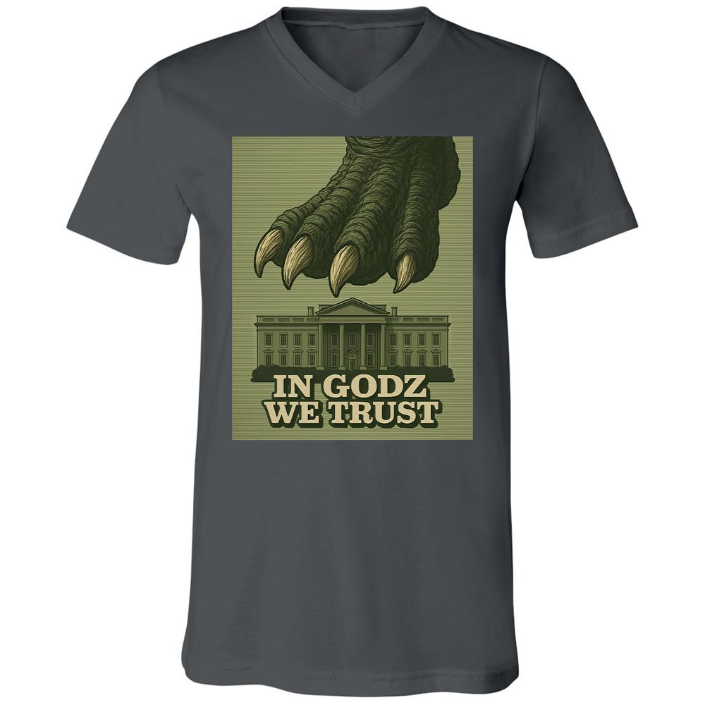 Unisex V-Neck T-Shirt - NJMADRS8 - Asphalt - 12