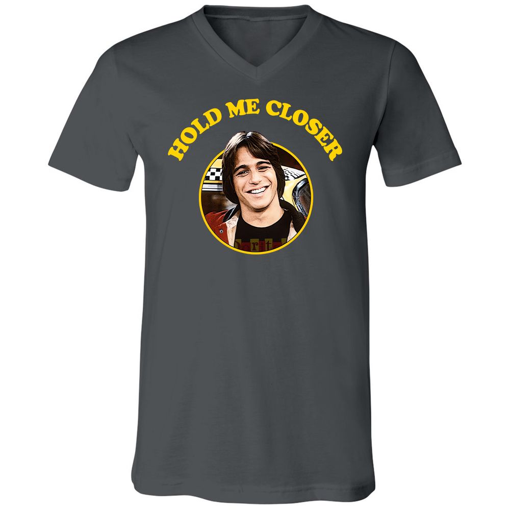 Unisex V-Neck T-Shirt - 4JC3JY5W - Asphalt - 12