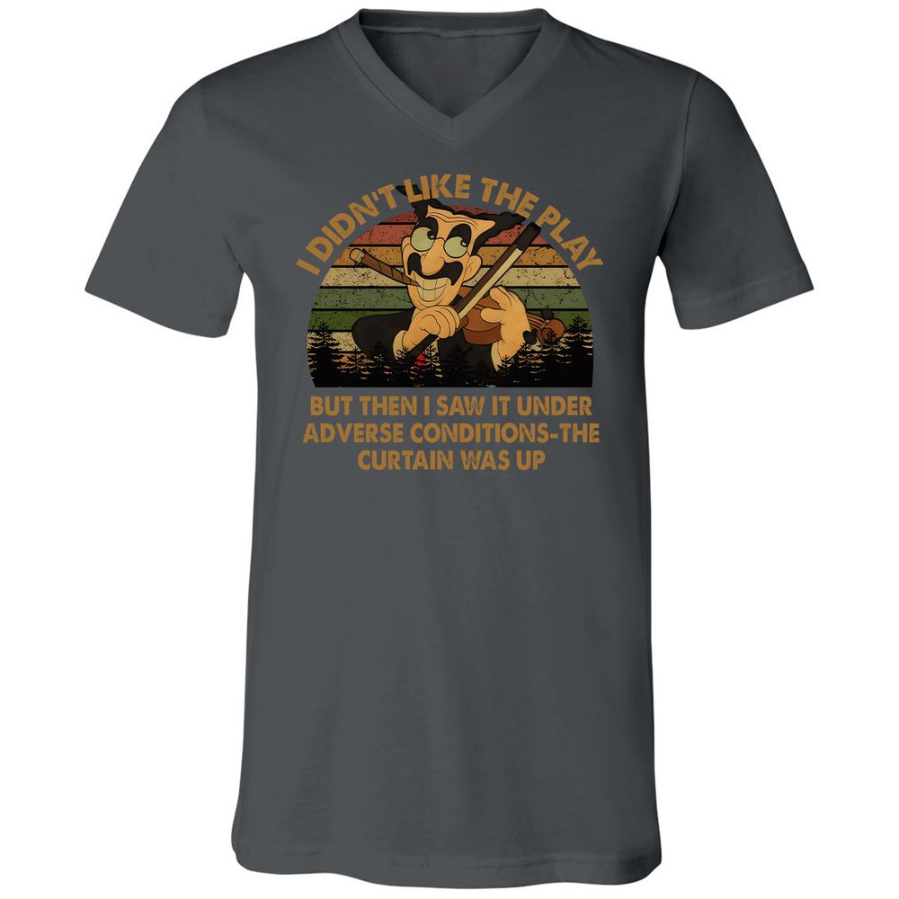 Unisex V-Neck T-Shirt - 22PB9HLL - Asphalt - 12