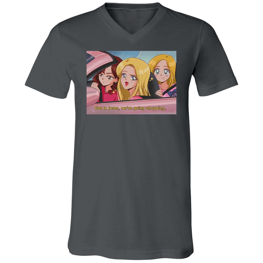 Unisex V-Neck T-Shirt - L9165542 - Asphalt - 12